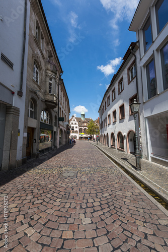 Picturesque streets of Freiburg im Breisgau, Germany