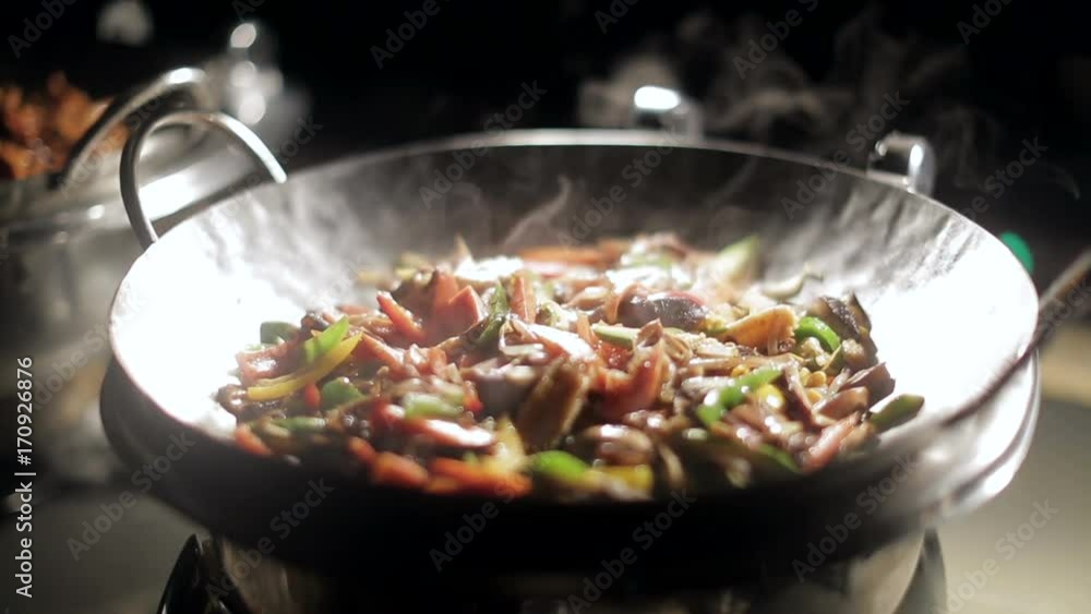 Hot dish in the pan is smoking Hot dish in the pan is smoking