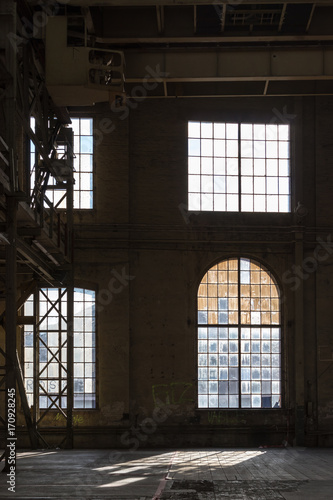 Vintage foundry hall windows