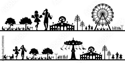 Silhouette Volksfest