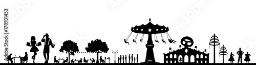 Silhouette Volksfest