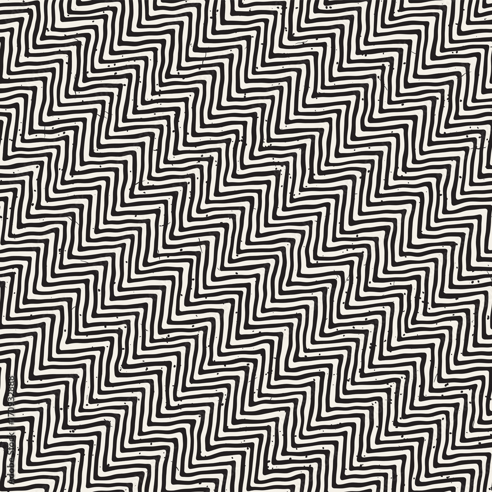 Hand drawn style seamless pattern. Abstract geometric tiling background in black and white. Vector doodle line lattice Hand drawn style seamless pattern. Abstract geometric tiling background in black and white. Vector doodle line lattice