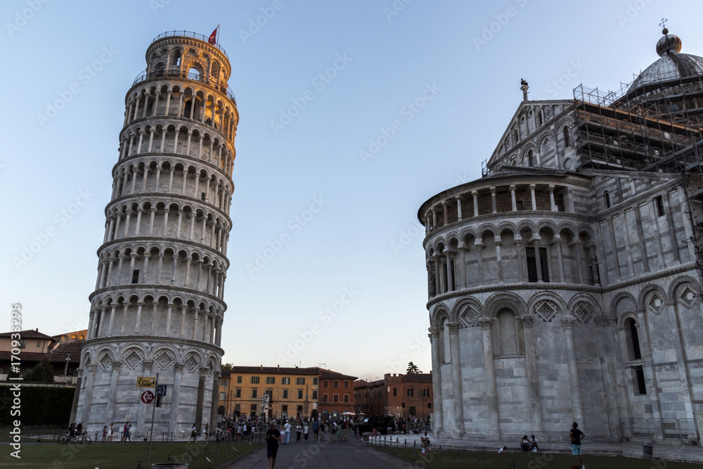 Tower and Cathedral of Pisa, Italy