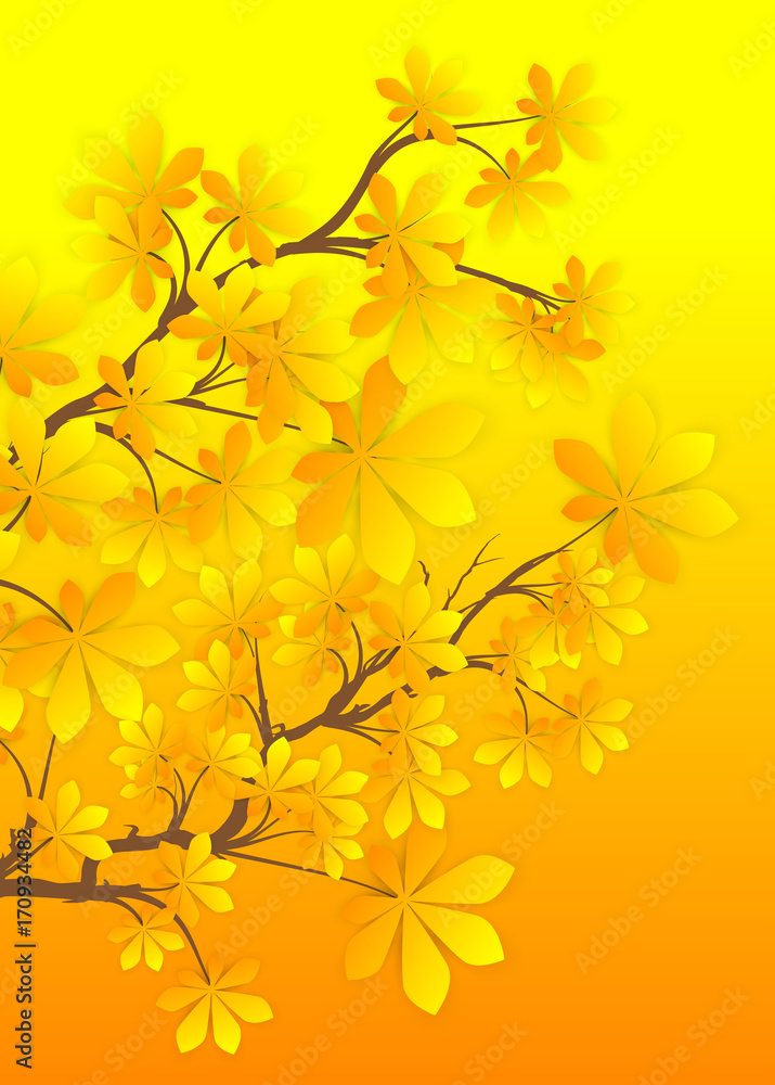 Spring Leaves Branches Background Spring Leaves Branches Background
