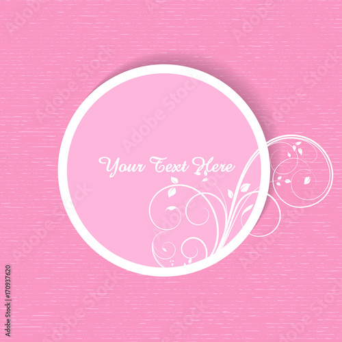 Flourish Banner - female and girlish style background 