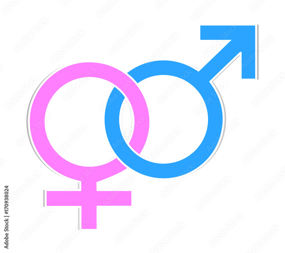 Gender Symbol, Heterosexual symbol, Woman and Man icon, Couple in love Gender Symbol, Heterosexual symbol, Woman and Man icon, Couple in love