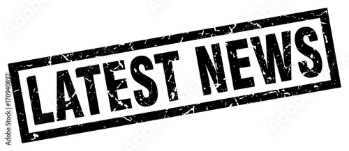 square grunge black latest news stamp