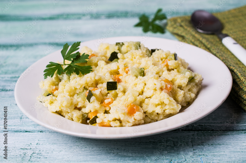 Milk porridge with vegetables Milk porridge with vegetables