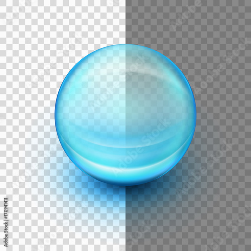 Transparent soft gel capsule. EPS 10