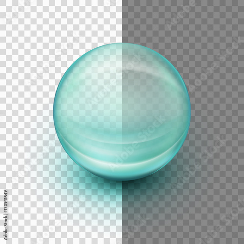 Transparent soft gel capsule. EPS 10