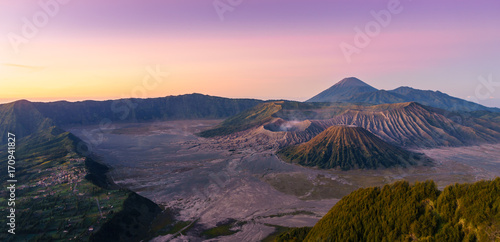 Mt. Bromo crater at Bromo tengger semaru national park, East java, Indonasia