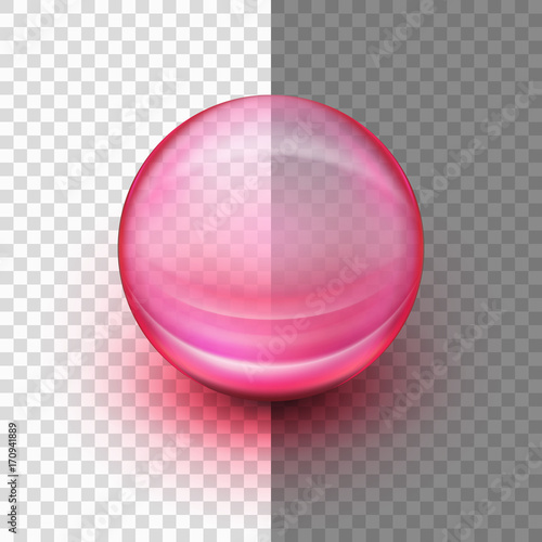 Transparent soft gel capsule. EPS 10