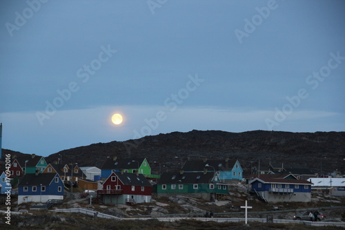 Mond über Ilulissat