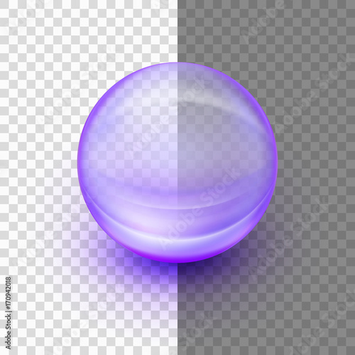 Transparent soft gel capsule. EPS 10