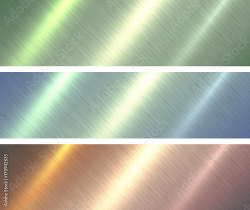 Metal textures brushed metallic backgrounds