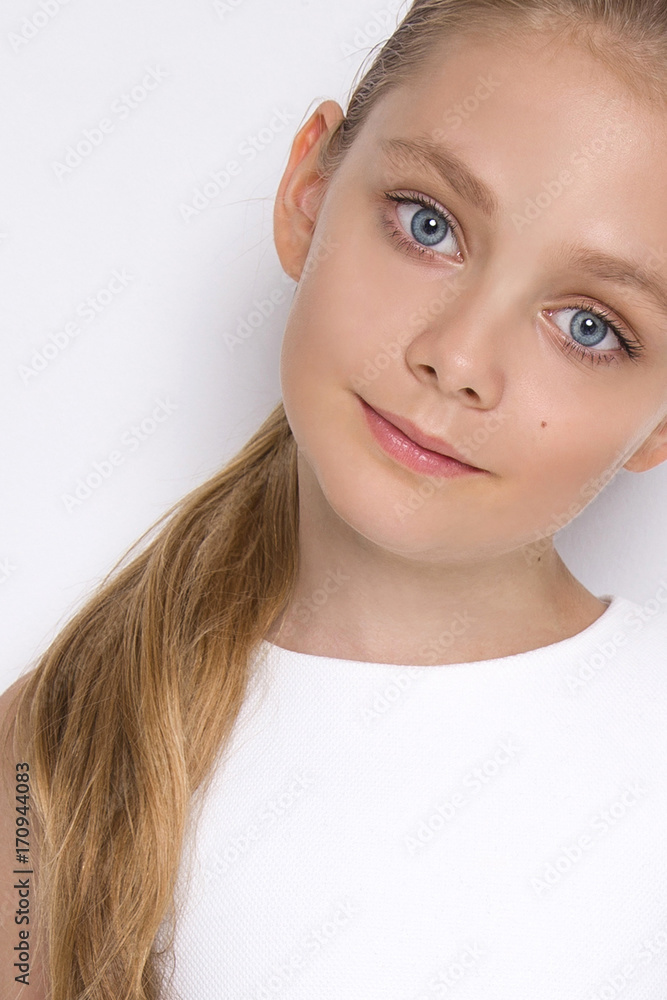 Cute white store girl
