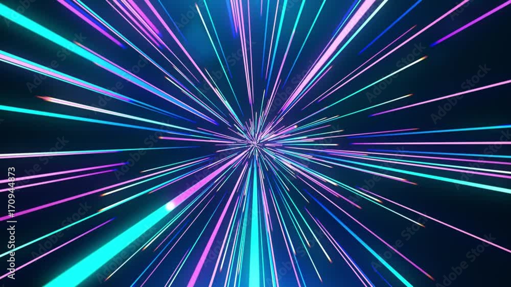 Abstract blue-pink jump in time Abstract blue-pink jump in time