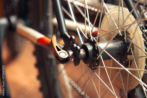 Mountain bike wheel parts