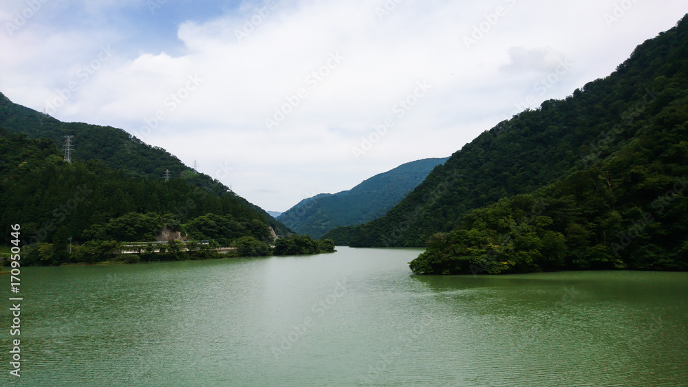 庄川峡の風景　緑