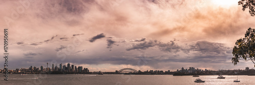 Photography panorama of Sydney city