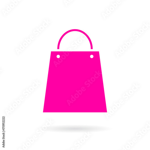 Shopping bag vector icon