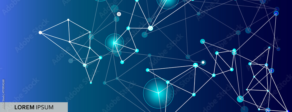 Graphic abstract background. Connect visualization with dots and lines Graphic abstract background. Connect visualization with dots and lines