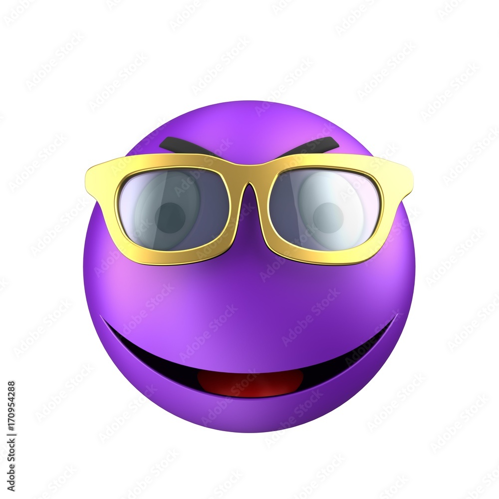 3d violet emoticon smile 3d violet emoticon smile