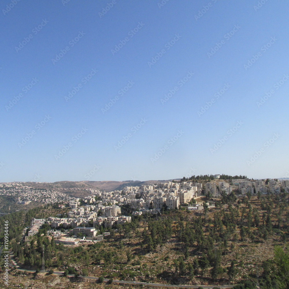 Jerusalem in the distance 
