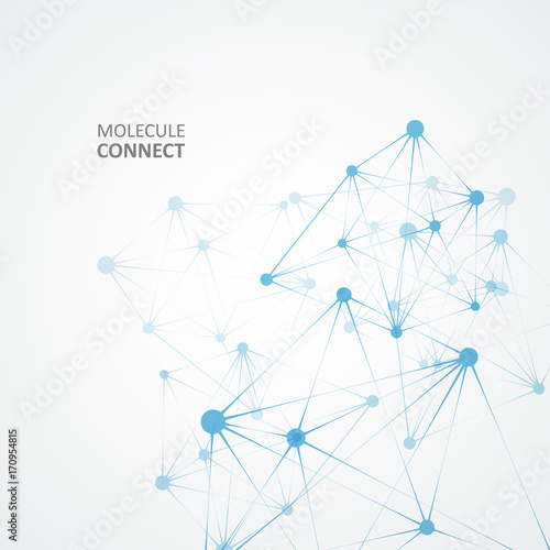 Network connection modern design. Abstract science and technology background