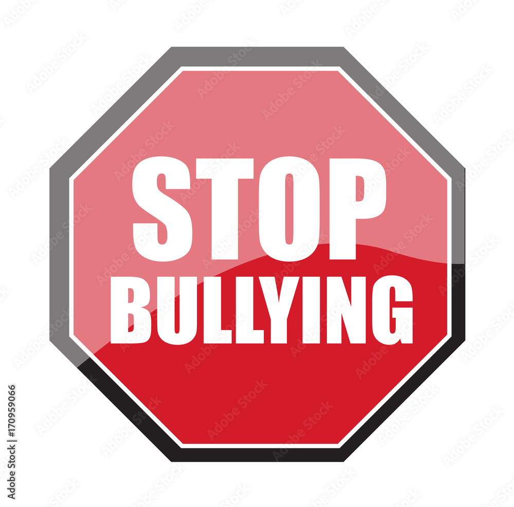 Stop Bullying Signboard Vector Stop Bullying Signboard Vector