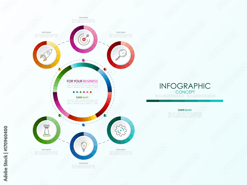 Vector infographic template. Business concept with options. Vector infographic template. Business concept with options.