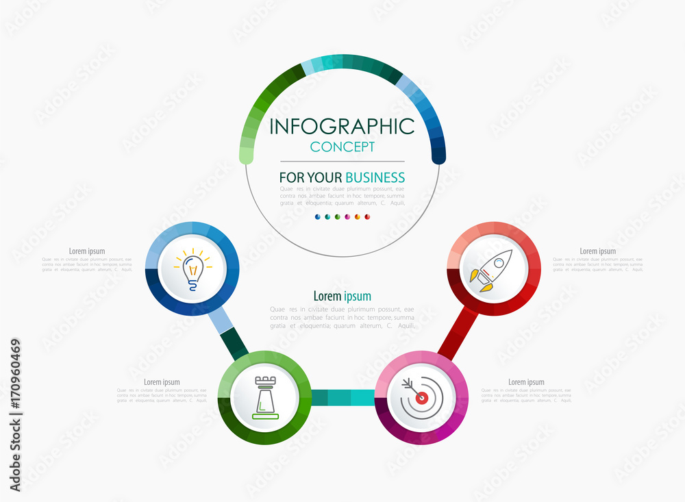 Vector infographic template. Business concept with options. Vector infographic template. Business concept with options.