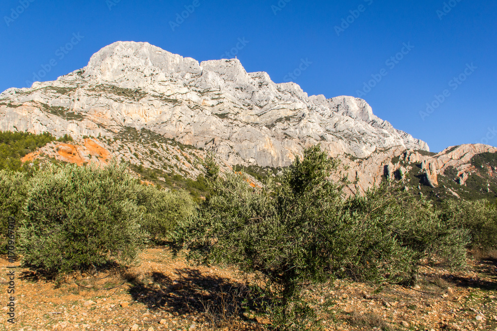 the famous Montagne Sainte-Victoire, near Aix-en-Provence, which inspired the painter Paul Cezanne