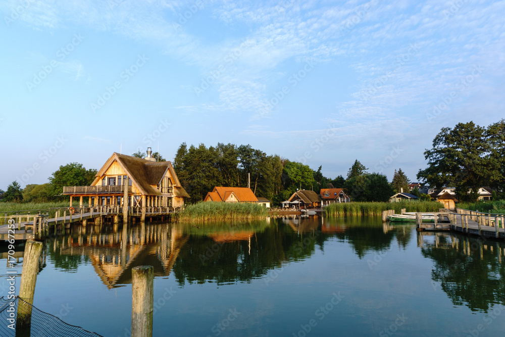 Hemmelsdorf Lake near the baltik sea in morning mood