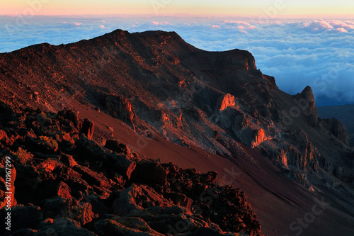 Fototapeta Naklejka Na Ścianę i Meble -  Hawaii Maui Haleakala volcano crater