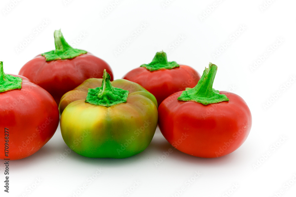 red an yellow little italian sweet peppers red an yellow little italian sweet peppers