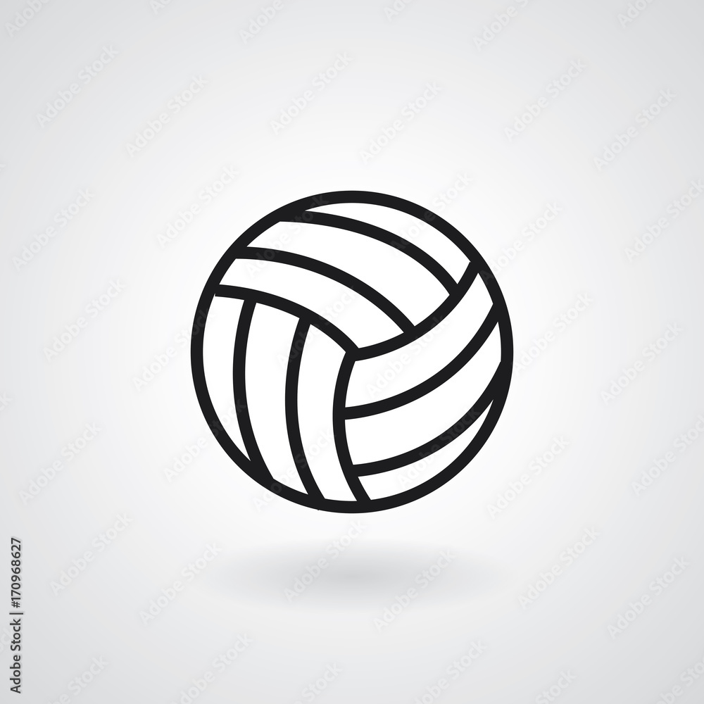 Volleyball icon. Vector illustration