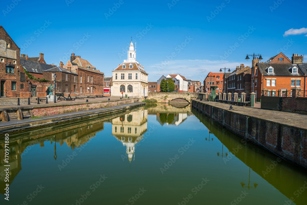 View of the old custom house at King's Lynn, Norfolk, UK