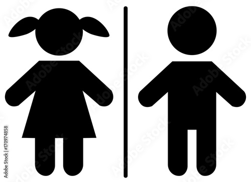 WC Zeichen Mann Frau