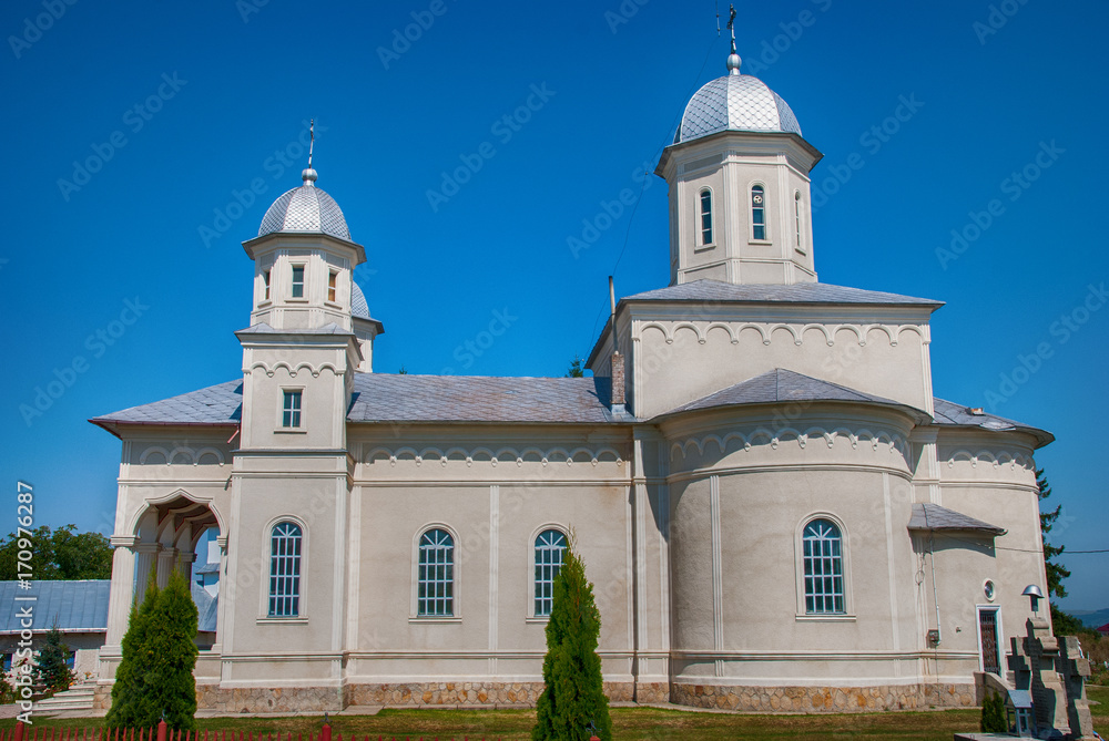 Church of archengles Michael and Gabriel, Brusturi, Romania