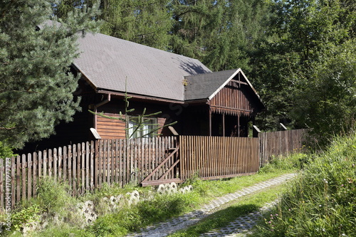 Old wooden house in forest. © Alex White