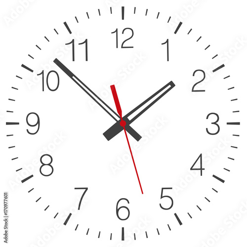 Clock face vector isolated