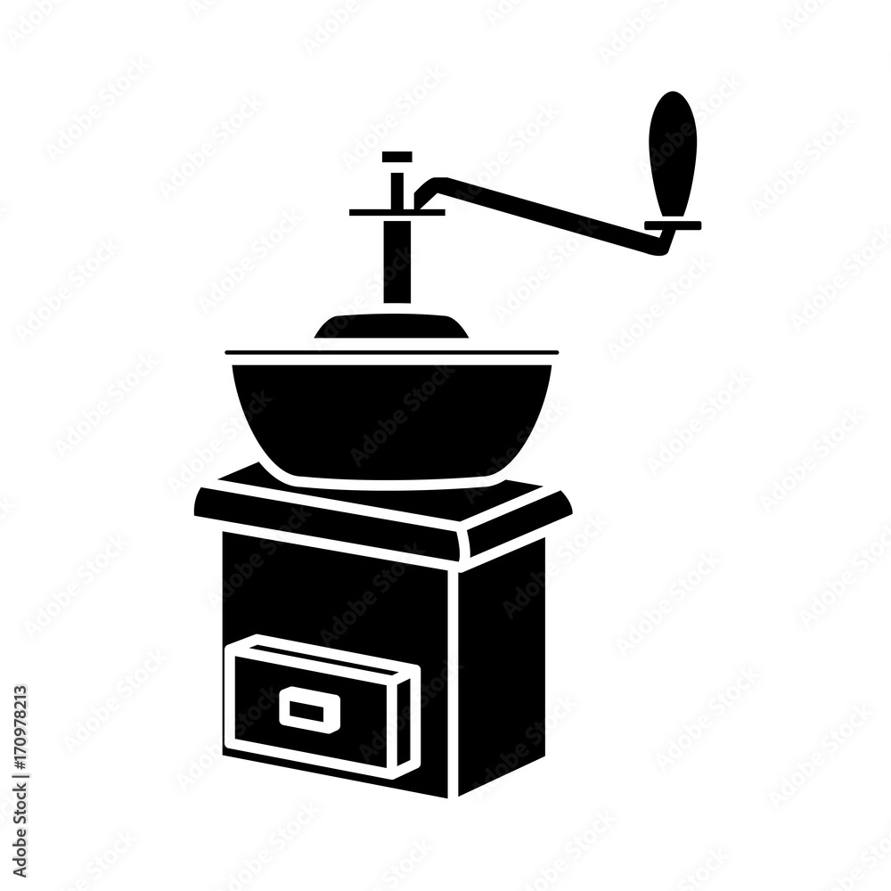manual coffee grinder icon vector illustration graphic design manual coffee grinder icon vector illustration graphic design