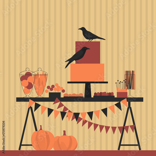 Halloween sweet table.