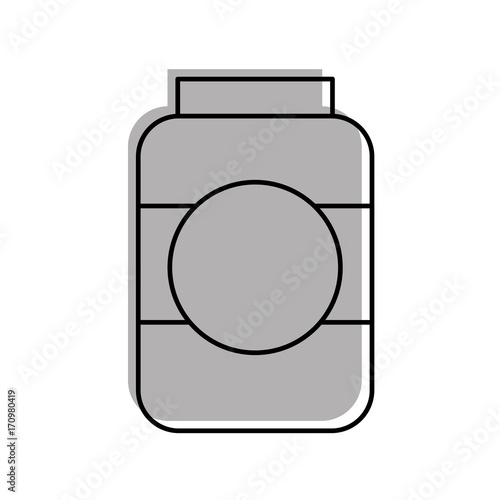 bottle sausage market condiment ingredient icon vector illustration