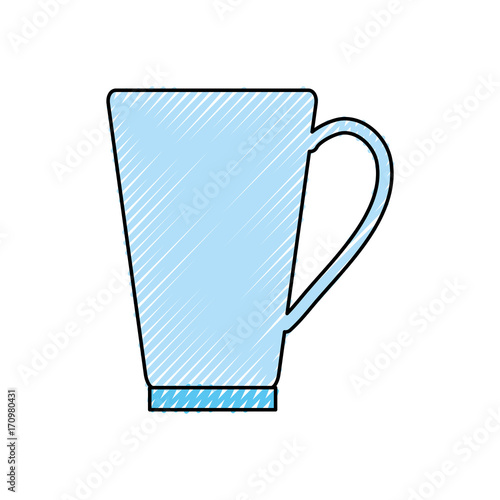 colorful mug doodle  over white background vector illustration