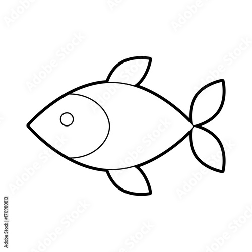 fish shop store market with freshness seafood meal vector illustration