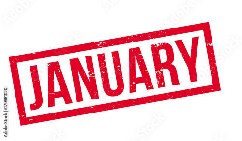 January rubber stamp. Grunge design with dust scratches. Effects can be easily removed for a clean, crisp look. Color is easily changed.