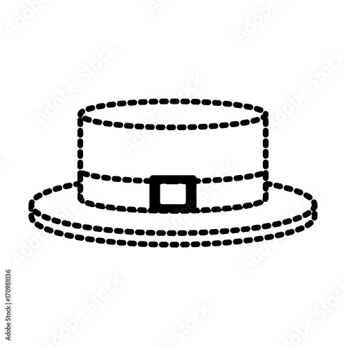 ribbon men hat icon vector illustration graphi design