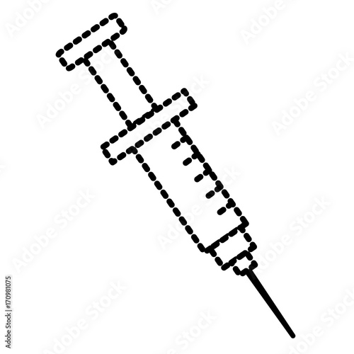 syringe medical injection ion vector illustration graphic design